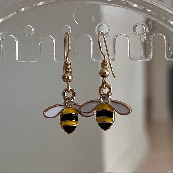 Bee Earrings - Picture 3 of 3